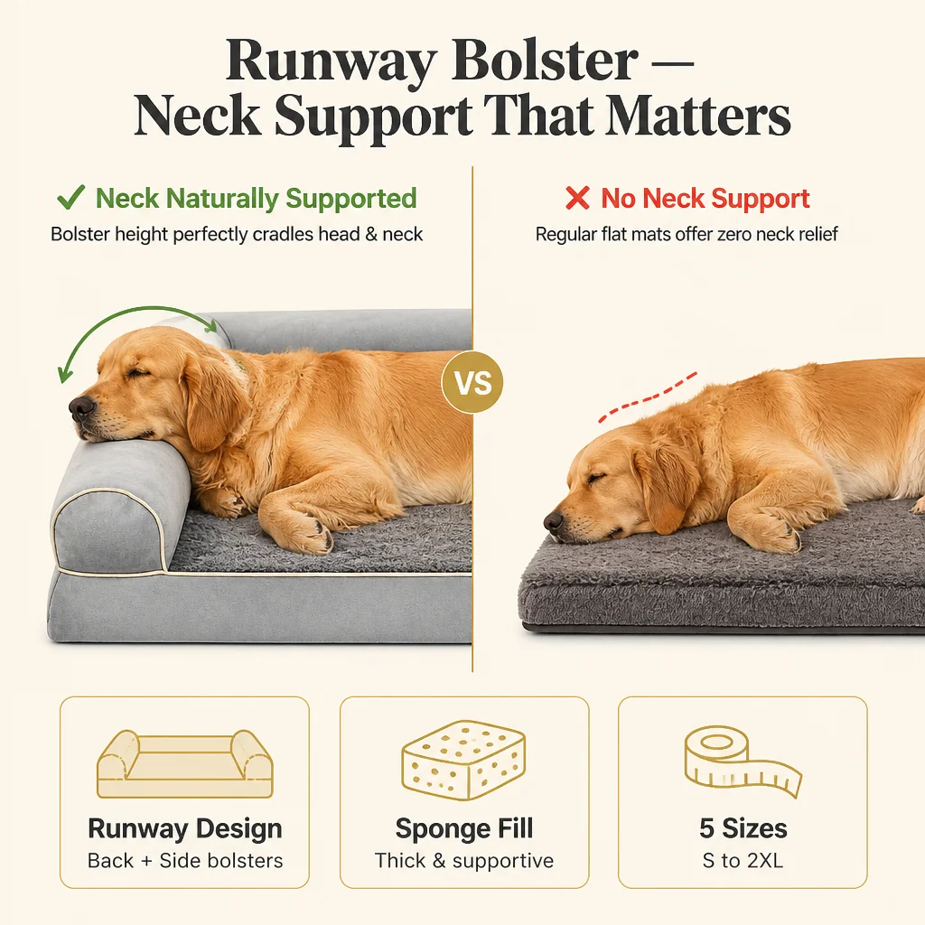 Neck Guard Velvet Pet Sofa Bed — Product details 6