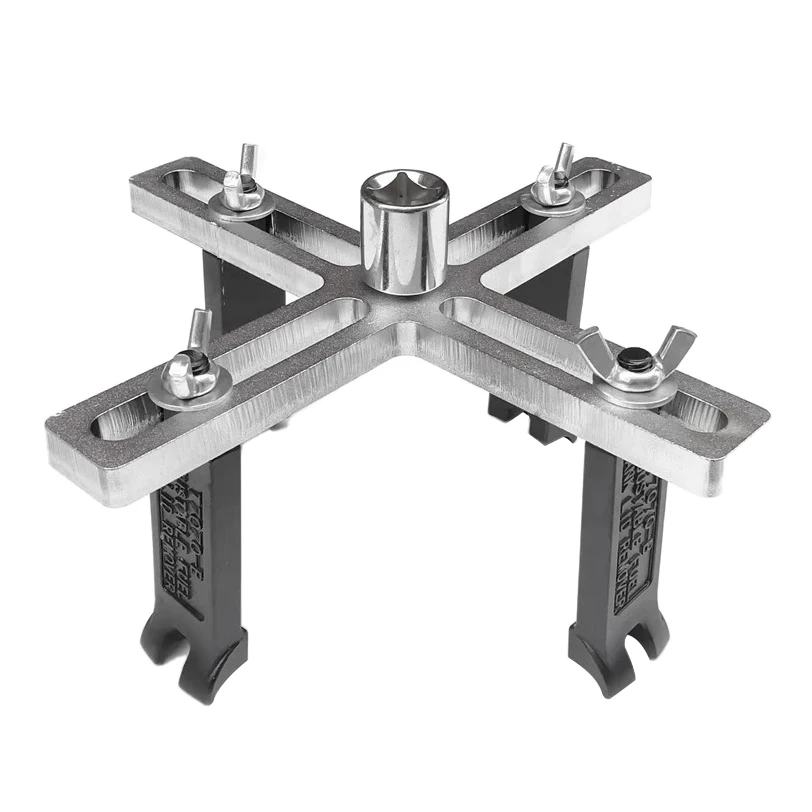 Tankdeckel Werkzeug - 4 Backen Verstellbar | Kraftstoffpumpe Deckel Entferner | Für Auto & Motorrad