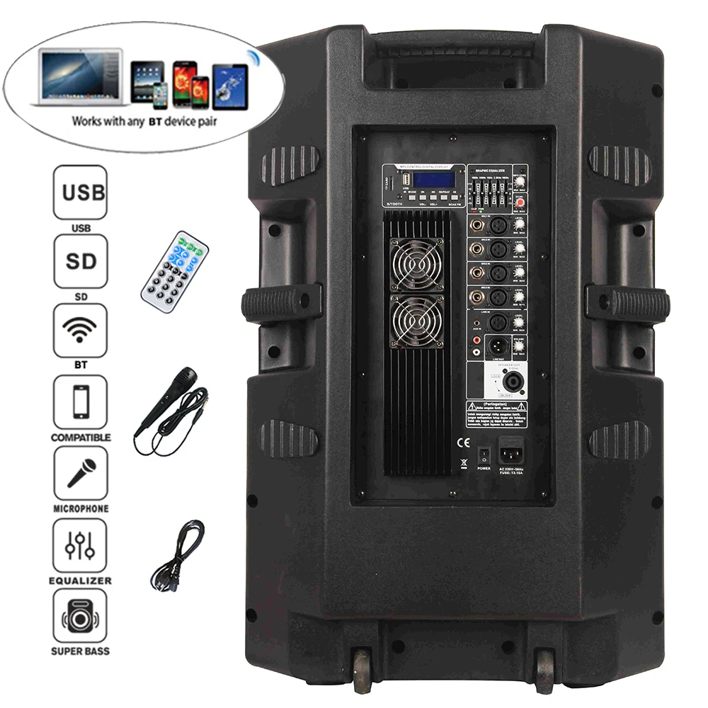 Subwoofer Speaker Audio Pa Profesional 