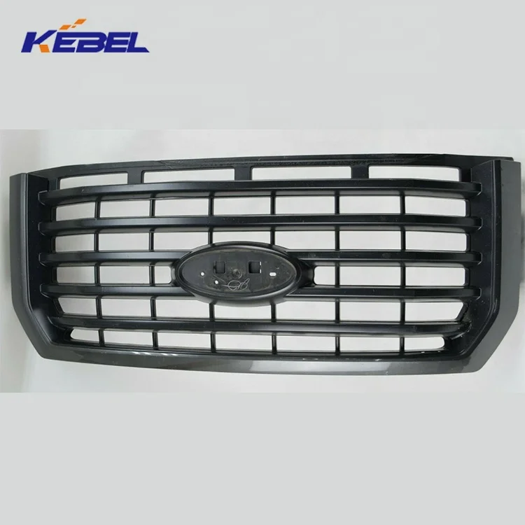 Luxury Three-Bar Electroplated Grille for a Premium Look - High-End Front Bumper Grill OEM FL3Z-8200-MB for Ford F-150 2015-2017
