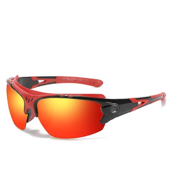 Sports HD polarized sunglasses double injection cycling driving unisex women men trendy eyewear wholesale plastic PC sun glass