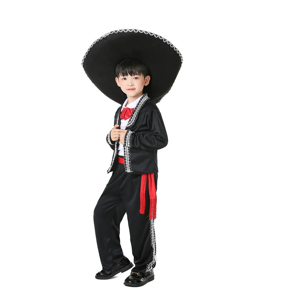 Mexican Boy Costume for Kids - Traditional Mariachi Outfit, image size:1200x1200