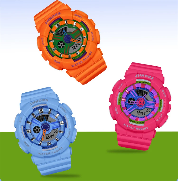 Relojes digitales analógicos de color caramelo SHHORS ATM Reloj - Main Image