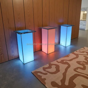 Hot Sale LED Bar Table 12 Color-Changing Illuminated Table Waterproof Outdoor Furniture for Event & Party Rentals