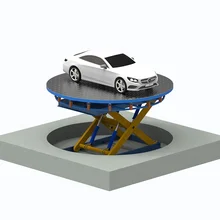 360 Degree Hydraulic Stationary Stage Lift Turntable Stage Rotating Car Lift Scissor Car Lift For Sale