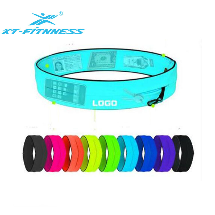 Оптовая продажа, эластичная Спортивная поясная сумка с принтом на заказ