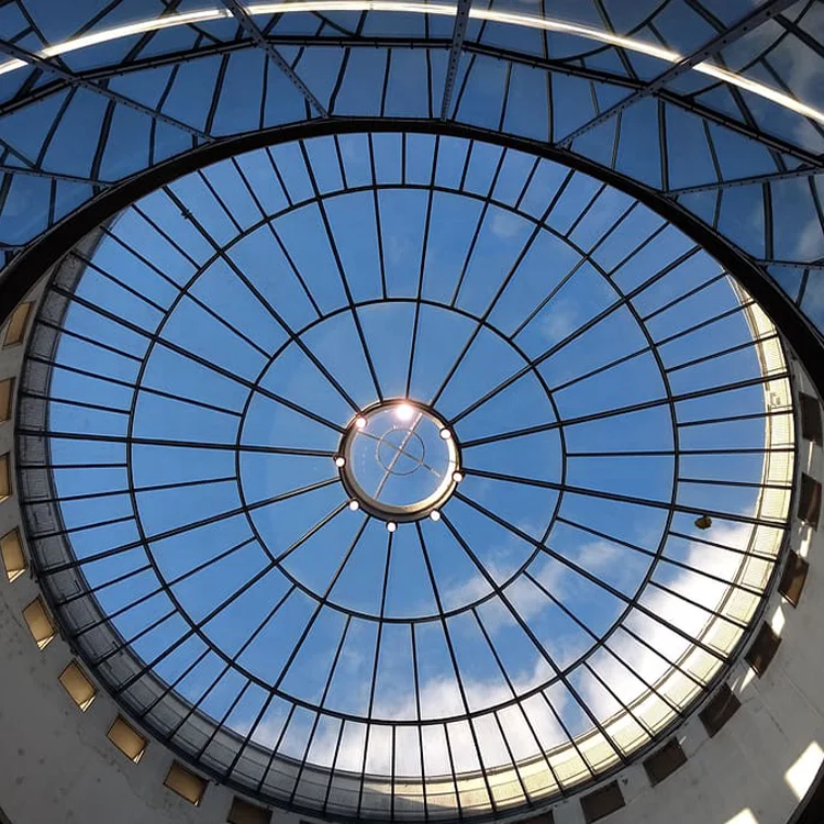 Prefabricated Steel Frame Structure Mosque Glass Dome Building