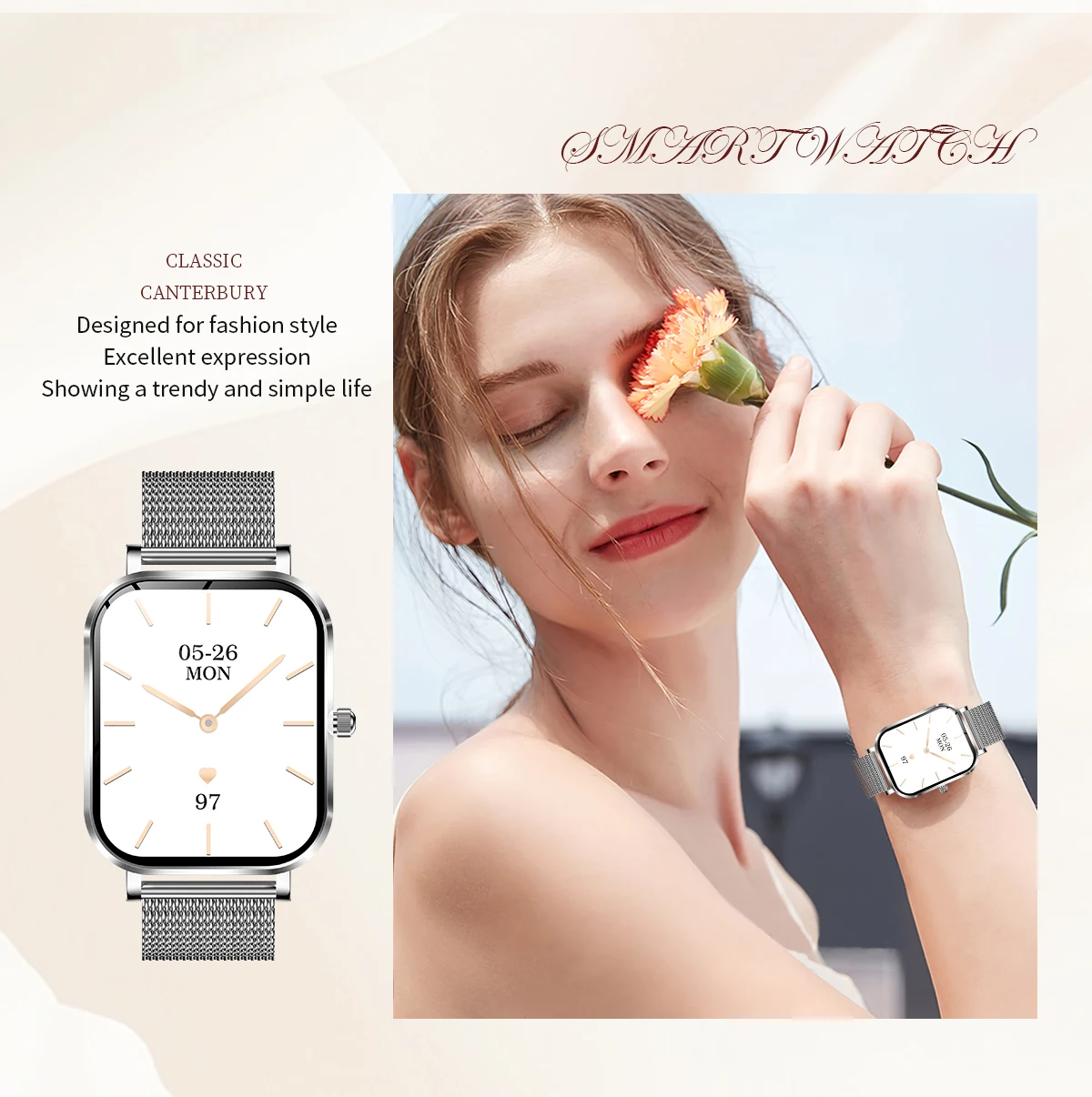 2025 Women Ultra-thin Smartwatch Mk90 1.75inch Screen Bt Call Waterproof Heart Rate Sports Relojes Smart Watch For Ladies - Buy Mk90 Smart Watch relojes Smart Watch smart Watch For Ladies