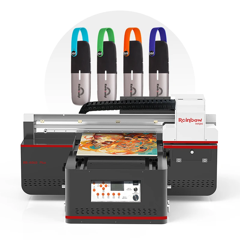 Rainbow Quick Speed RB-4060 UV Flatbed Printer with Dual DX8