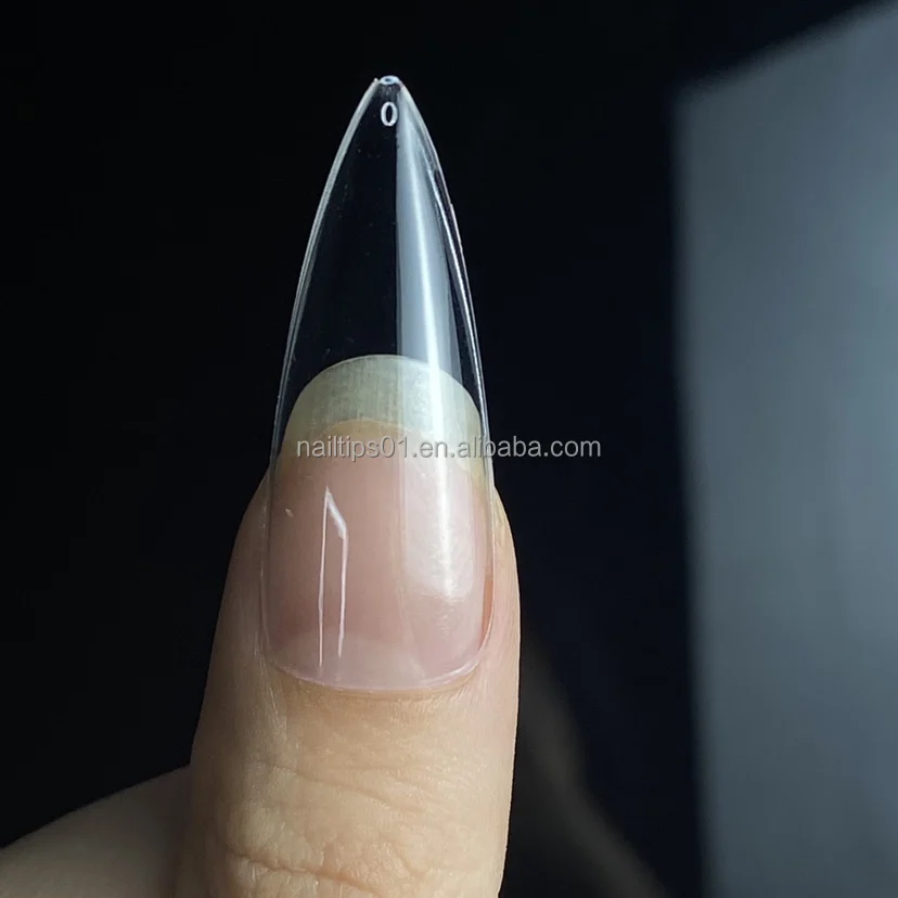Nail Tip Extension System Set Full Cover Soft Gel Nail Tips Round Square Coffin Diamond Top Coat