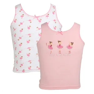 High Quality Sleeveless Girl T Shirt Breathable Girls Vests Waistcoats Custom Children's Clothing