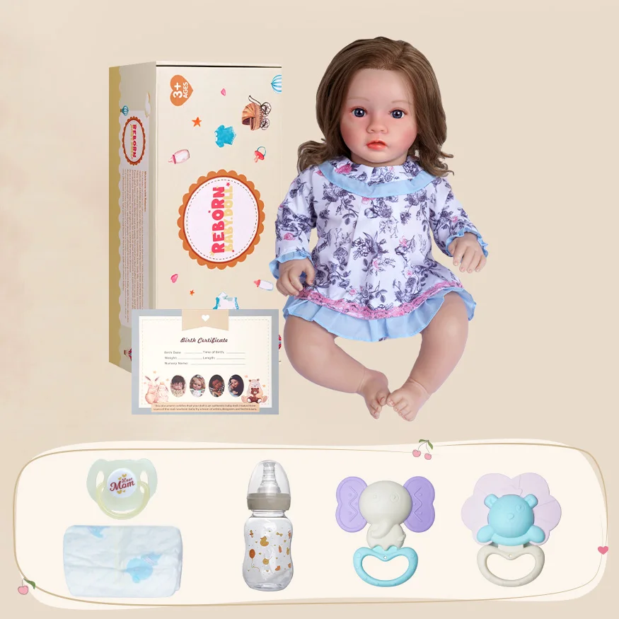 Reborn Baby Bambole Reborn Mini In Silicone Babeside 50 CM Reborn