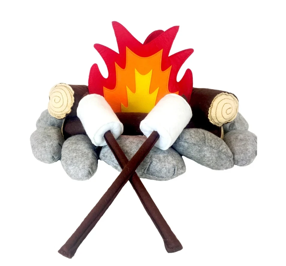 Felt Campfire Plush Campfire Set Felt Campfire Set Educational