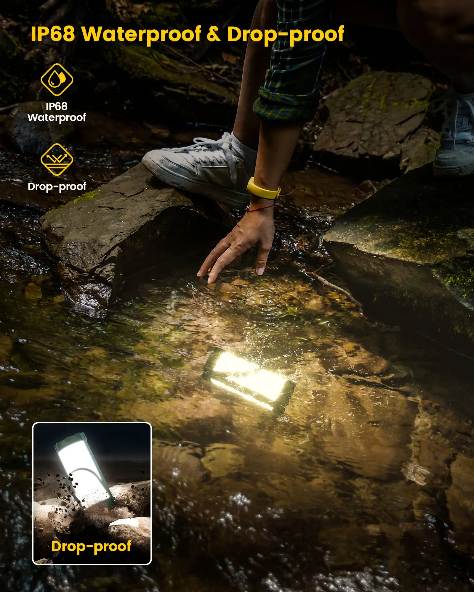 Lampe De Camping LED Glocusent - Portable Et Rechargeable, Idéale Pour Randonnée, Tente Et Urgences