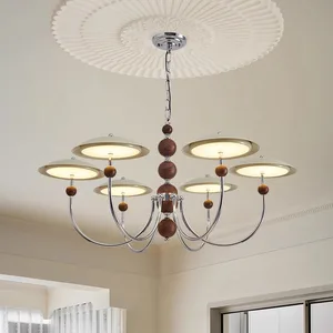 JACKSUN Italian Minimalist Living Room Pendant Light Grand Hall 2026 New Vintage Flying Saucer Lamp Luxury Living Room Lighting