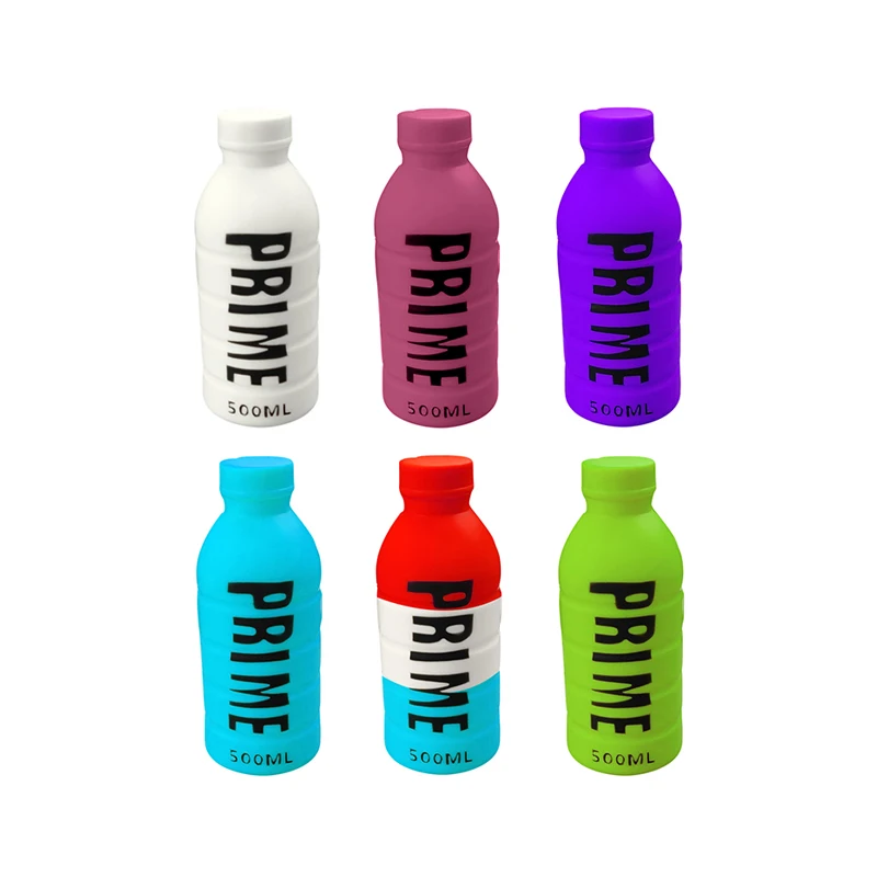 Partido para niños Azul amarillo blanco rosa color verde rojo mini alivio de estrés fidget Prime refrescos botella juguetes blandos