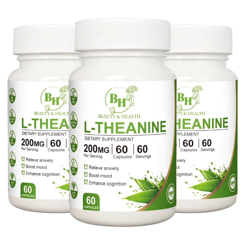 Natural Ingredient Relieve Mood Help Sleep L-Theanine Tablets Oem Odm Natural Anti Fatigue Theanine Pills