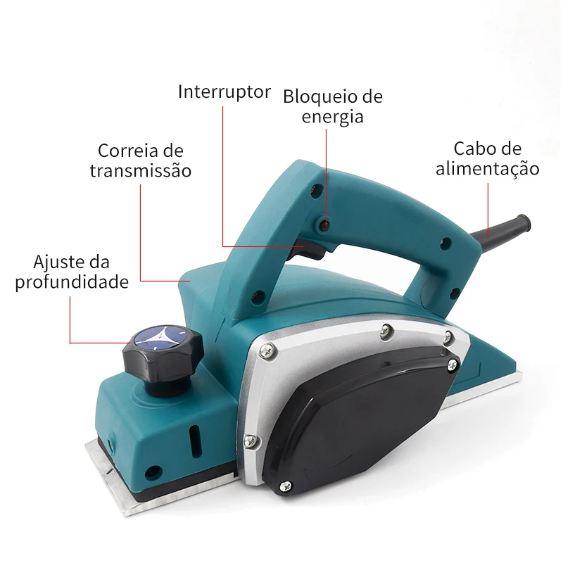 Zhonger 580 Вт мини-станок для строгания древесины 220 В электрический ручной