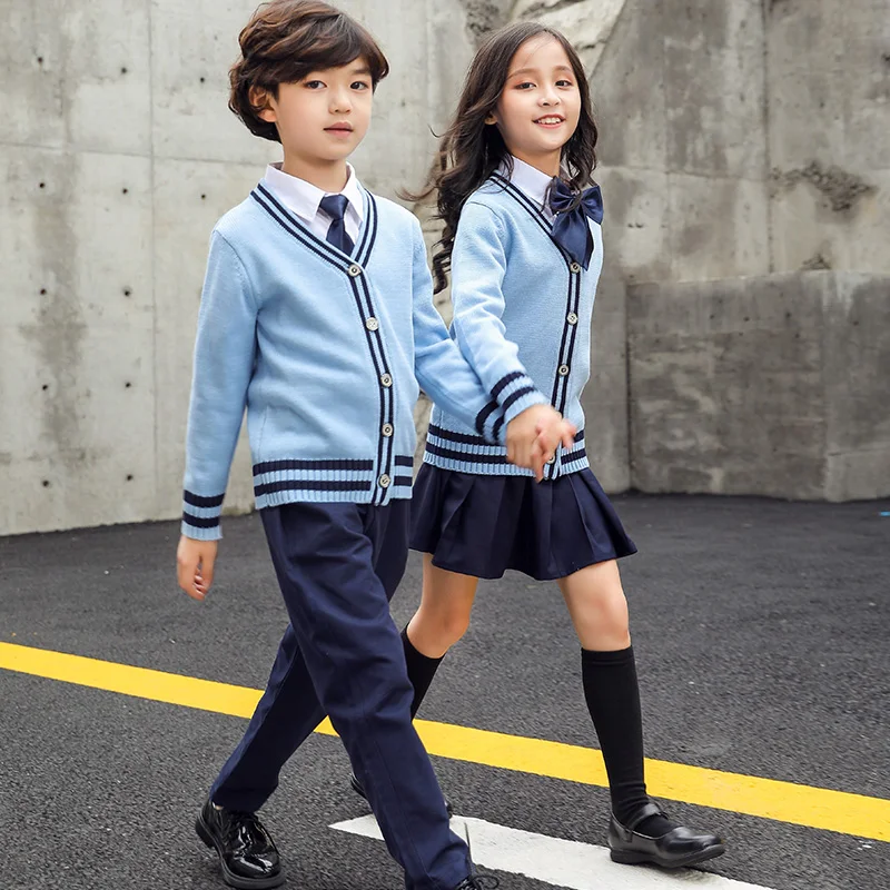 New Design Spring Kids School Uniform Nice Custom Kindergarten Uniform