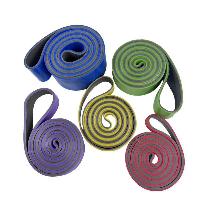 Free Sample Training Elastic Rubber Band for Gym Yoga Exercise Fitness Resistance Bands Custom LOGO Fitness Workout Equipment