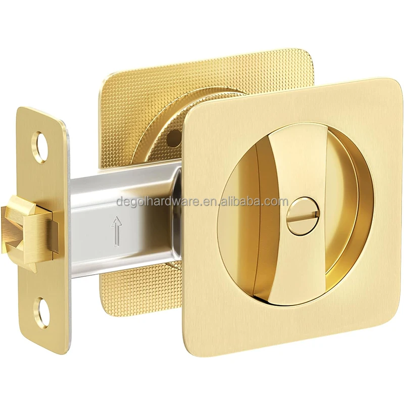 Sliding Gold Pocket Door Handles Privacy Latch Pocket Door Lock For ...