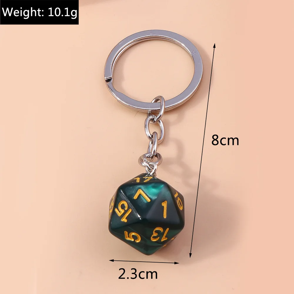 Wholesale Key Holder Rings Dice Pendant Keychain Accessories for  Promotional Gift