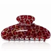 Pink Leopard Print Hair Claw Clip