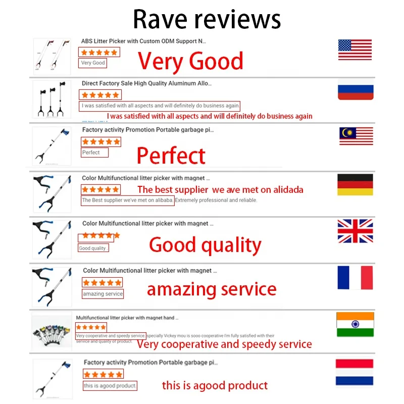 Garbage Forceps Grabber Reacher Tool Outil De Saisie Rubbish Litter Waste Trash Tongs Picker Grabber Tool