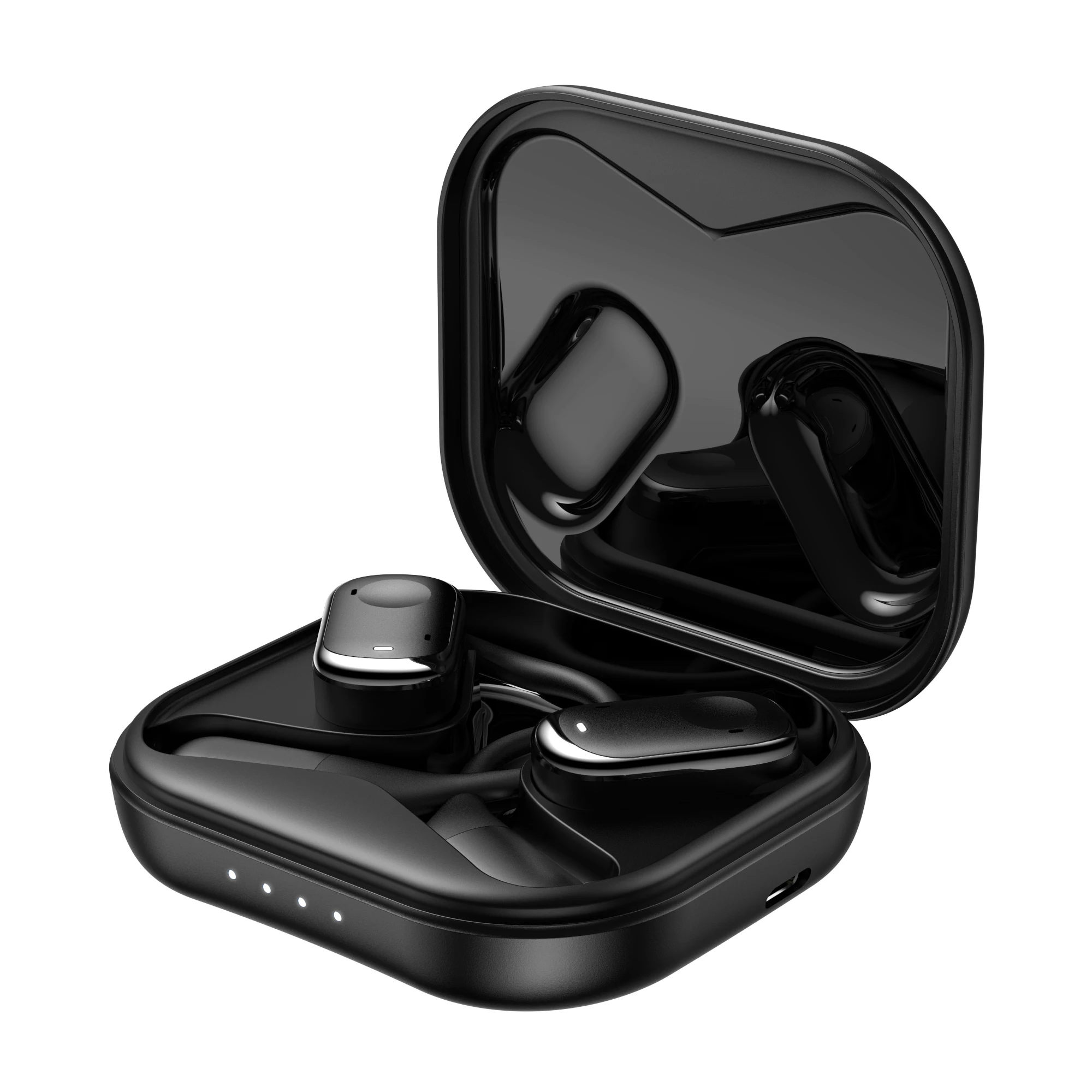 3D Surround Sound Open OWS BT Headset Wireless Waterproof Earphones Intelligent Digital Display High Sound Quality