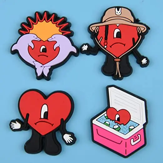 Cartoon Bad Bunny Heart-Shaped Croc Charms – crocs-charms-shop