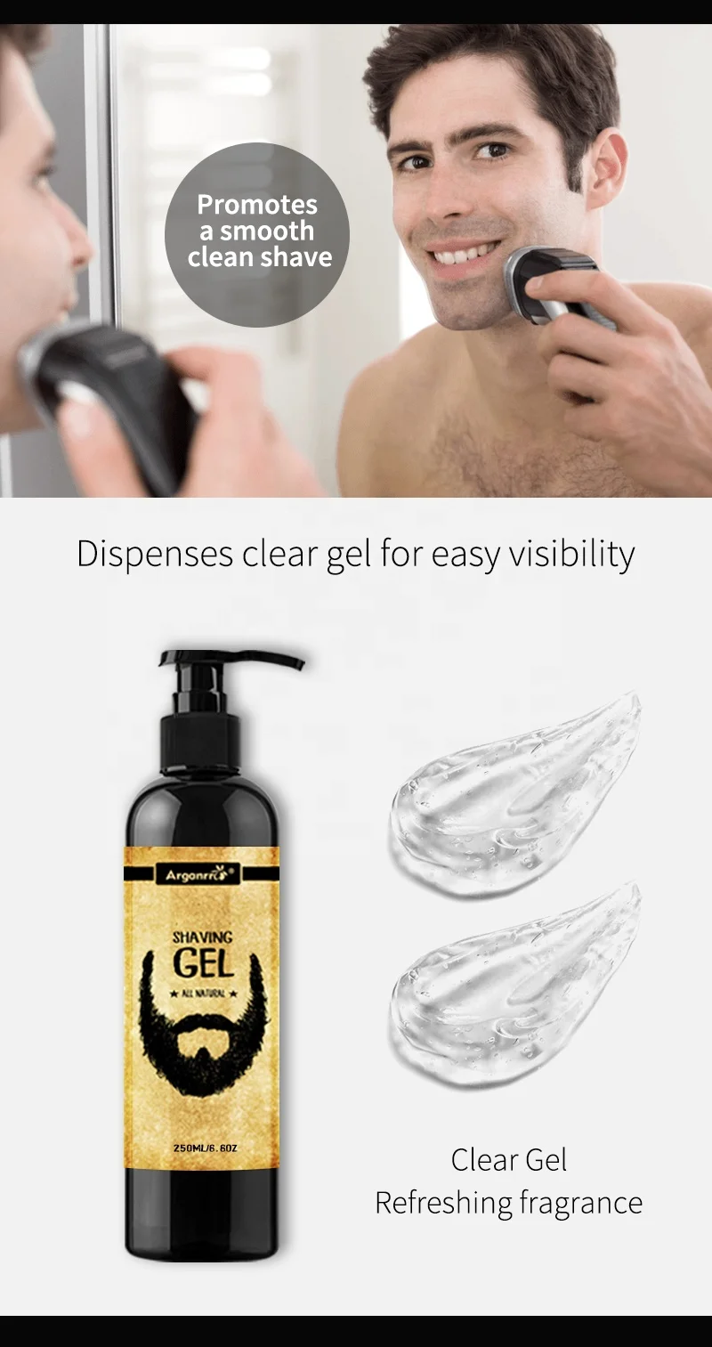 
 Не вспенивающийся Гель для бритья парикмахерский увлажняющий  