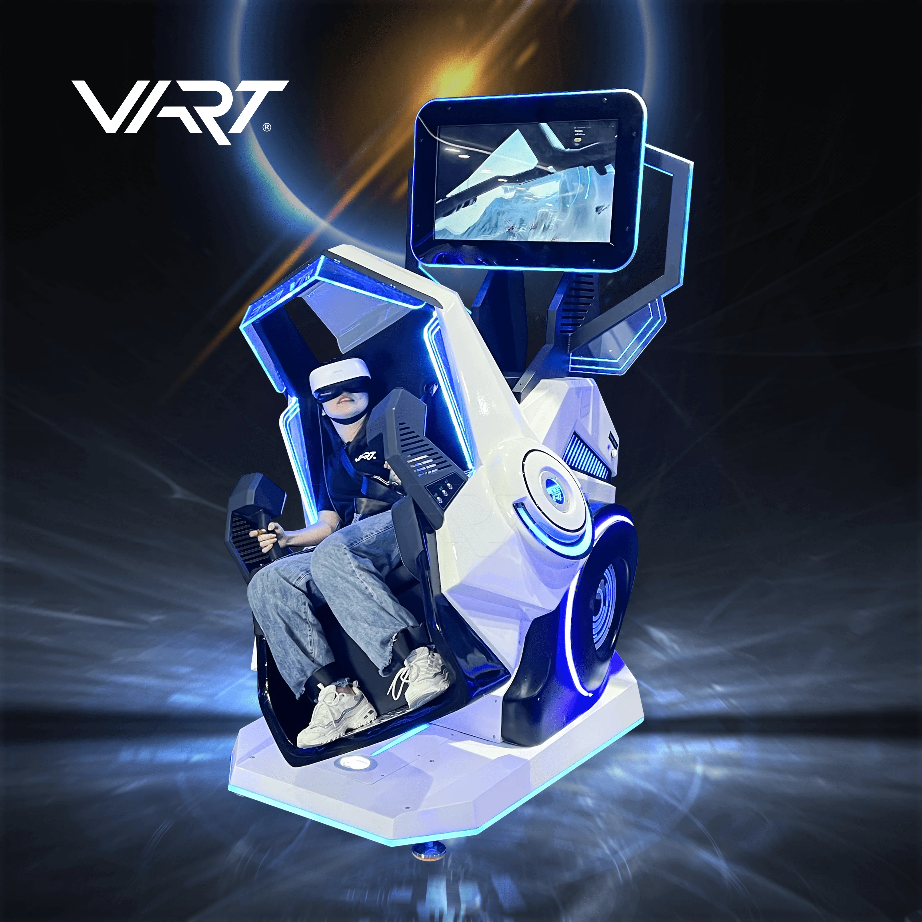 Best Vr Gaming Chair Virtual Reality Arcade Game Machine Flying Chair 9D  12D 360 Rotation Vr Chair 360 Vr Flight Simulator
