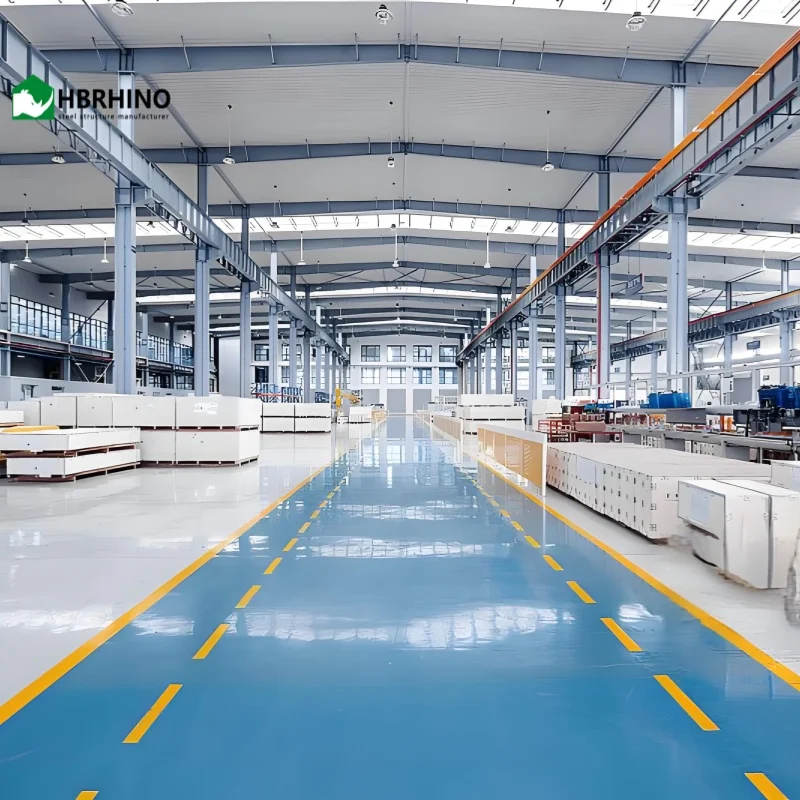 Современная сборная стальная конструкция для цехов и заводов сборный дом склад от Tesia Industry