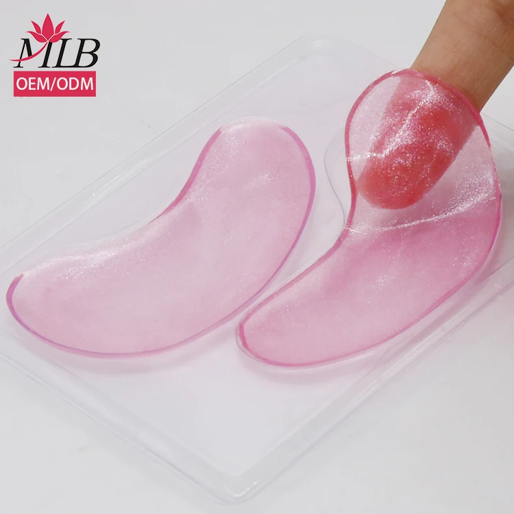 MLB Private Label Environmentally Friendly Dissolvable Anti Wrinkle Remove Dark Circle Pink Crystal Collagen Eye Mask Gel Patch