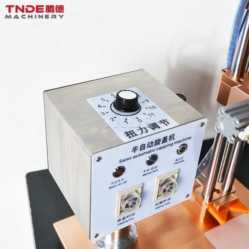 Manual Spray Bottle Water Bottle Cap Sealing Machine Semi Automatic Screw Capping Machine