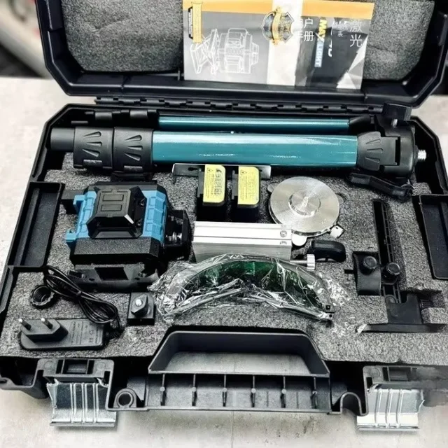 12-Line Automatic Levelling Instrument with Green Light Projection High-Intensity Infrared  Laser Levels Green