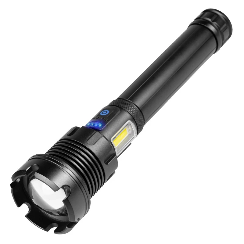 930mah 90 lumen rechargeable flashlight KNIBO 99000 High Lumens, LED Bright Flash Light term use in the field Rechargeable LED Flashlight, 90,000 Lumens