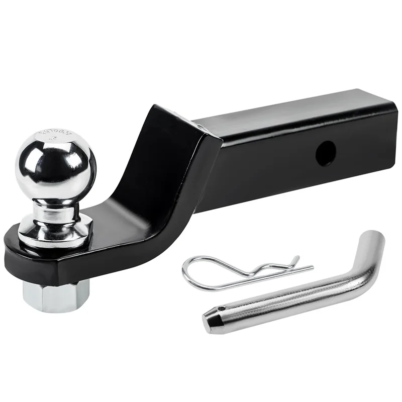 2 Inch Solid Steel Tow Ball Hitch Pin Clip Trailer Hitch Towing Drawbar