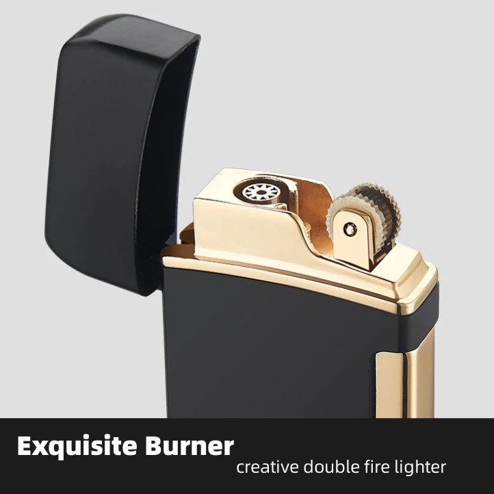 Double Flame Inflatable Lighters Other Creative Windproof Logo