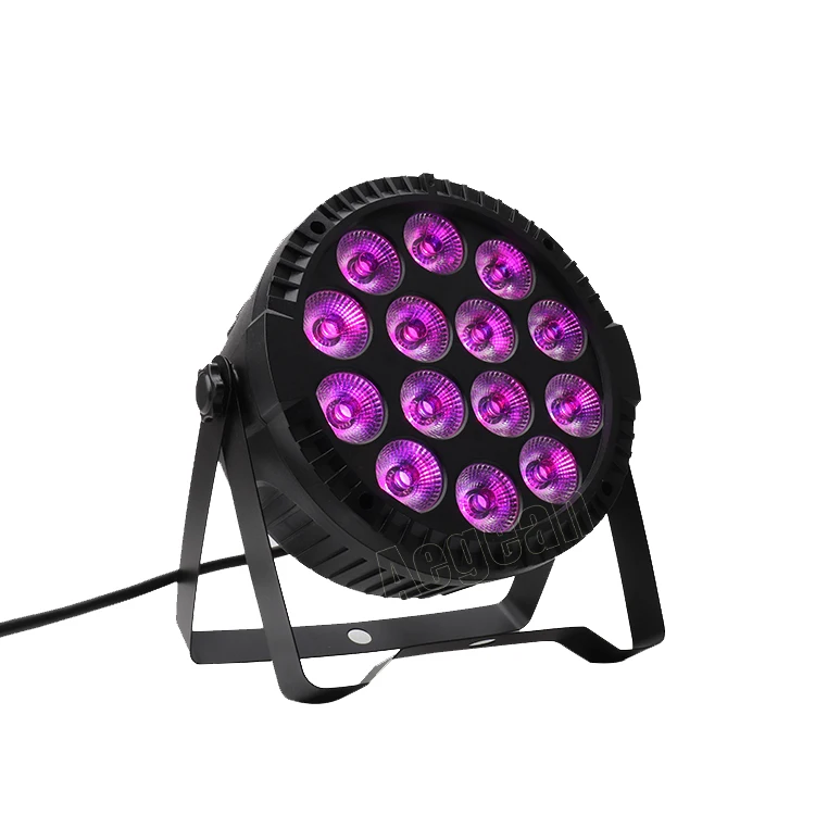 4 Faretti LED Par Con Borsa, 14X6W LED Per Palcoscenico RGBW 4 In 1, DMX512 Luci Per Feste Con Telecomando Illuminazione Per Stage DJ Party Show Bar Halloween Natale