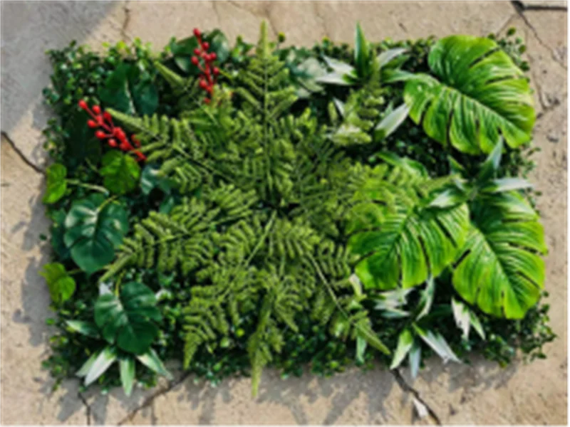 A-507 Custom Artificial Plastic Green Grass Wall Design Fake Grass Wall Panels Home Garden Backdrop Decor Artificial Grass Wall