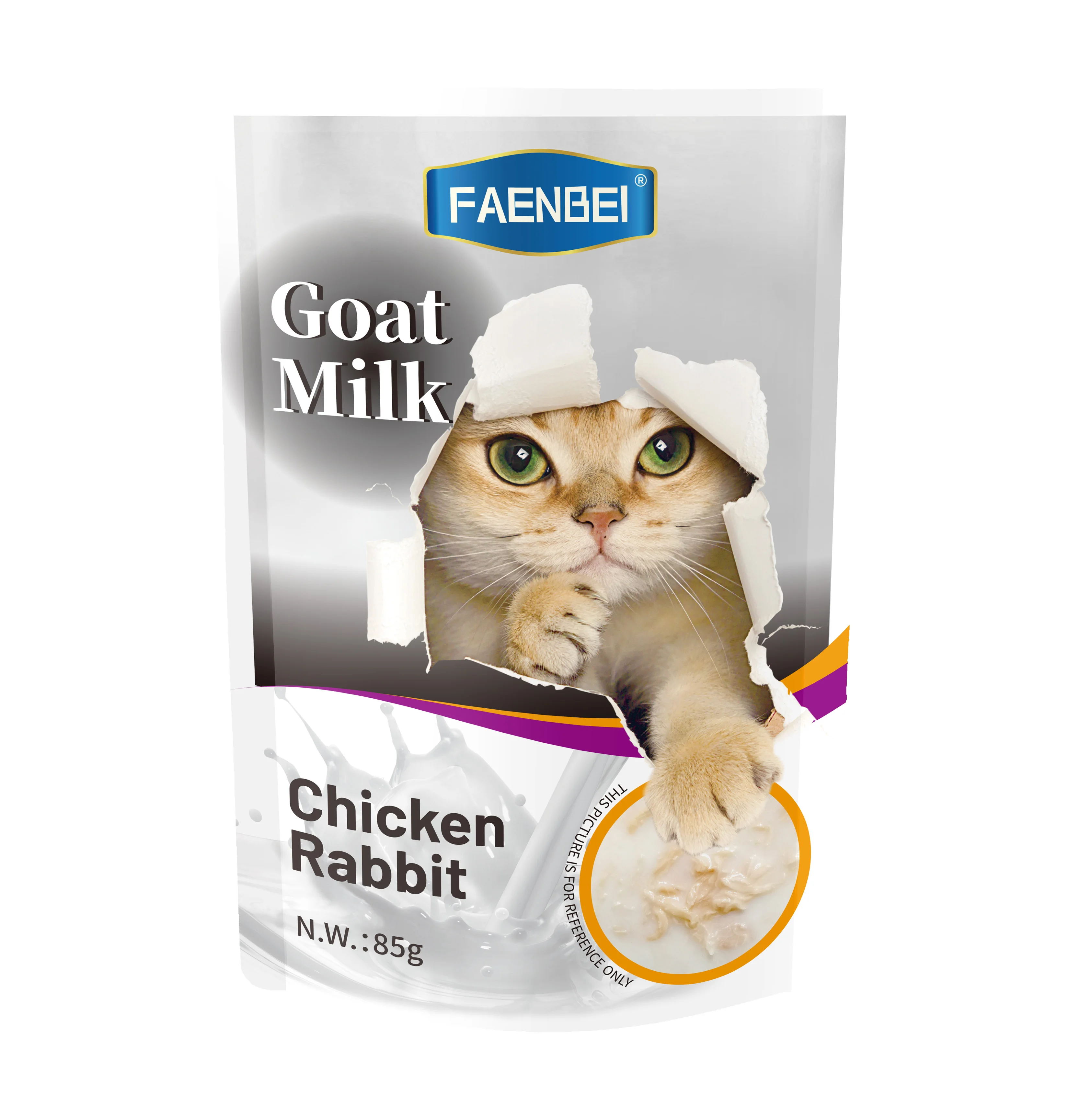 Agent Recruit FAENBEI Cat Snacks Pet Food Wet Food Goat Milk Pouch 85g