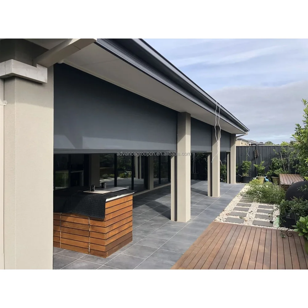 Tenda A Rullo Per Esterni – Parasole Impermeabile Per Patio, Balcone E Pergola, 190x200 Cm (Colore Caffè)
