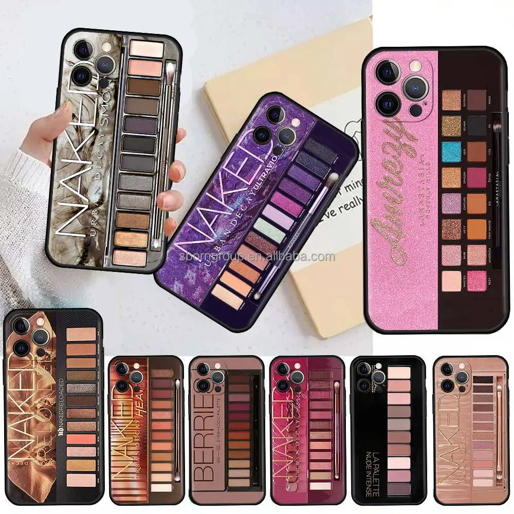 Beauty Make up Eye-shadow Mobile Phone case for iPhone 13 14 15 Pro Max Funny Case Customized Phone Cover Drop Shipping