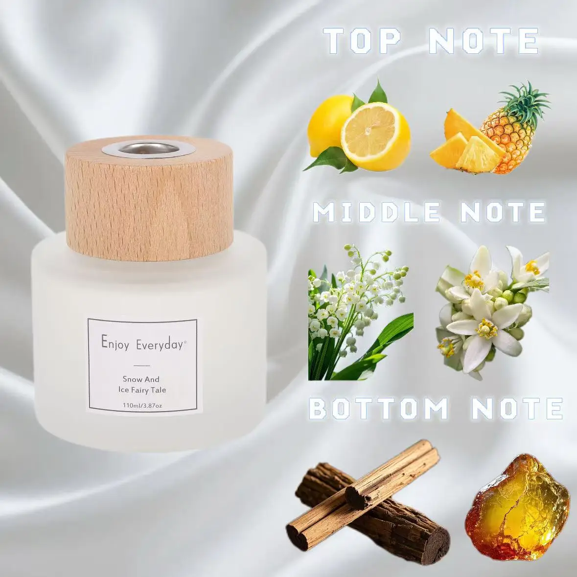 product wholesale custom 110ml aroma essential oil fragrance diffuser frosted glass bottle five scents in stock reed diffuser-3