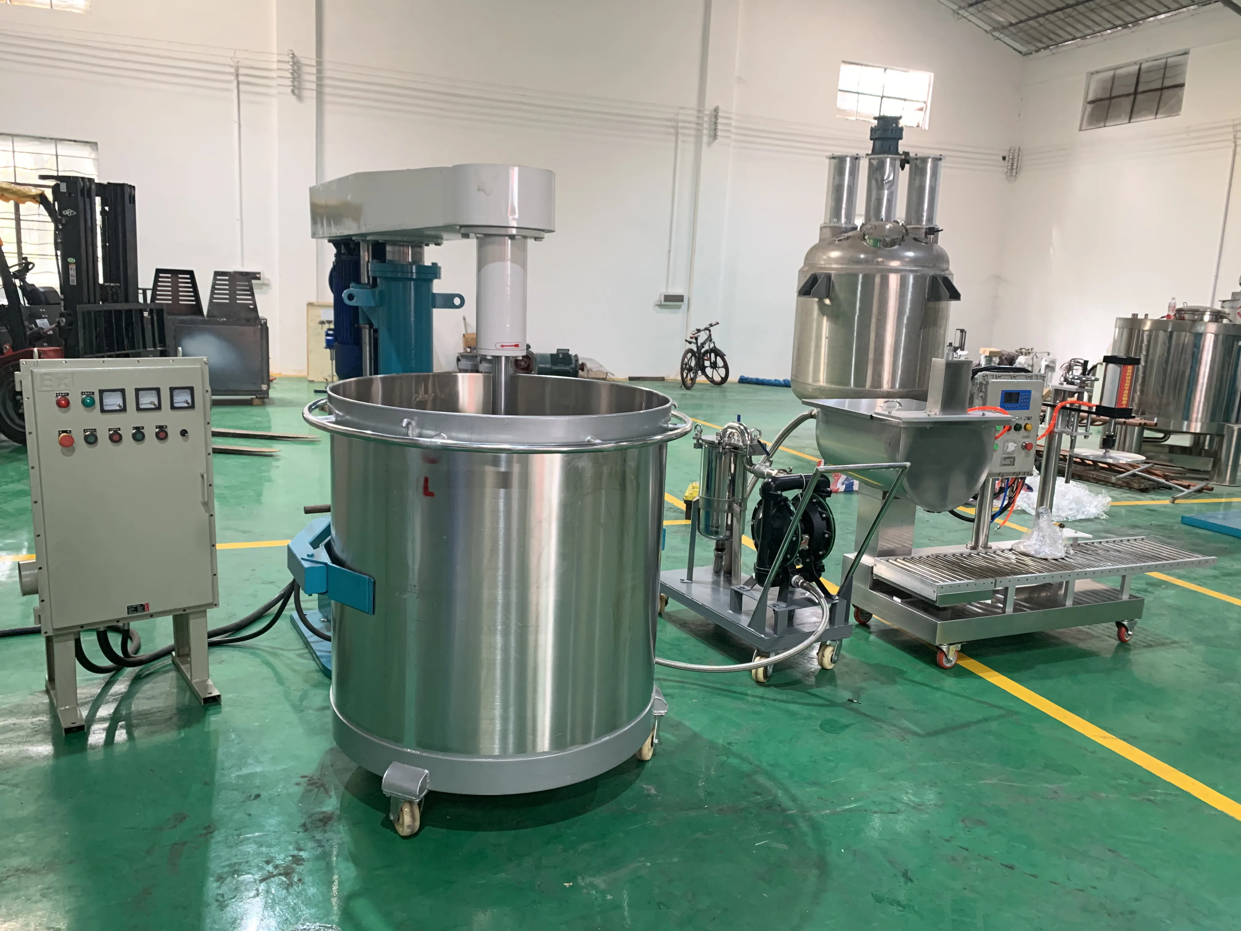 11KW Paint Dispersing and Mixing Machine Small Capacity High Speed Disperser for Mixing Paint and Coatings
