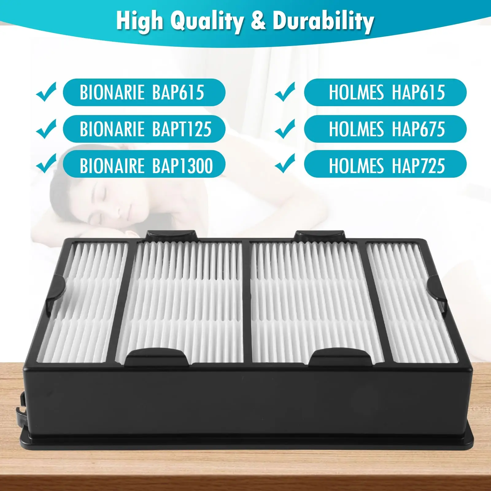 JC Best Quality True Hepa Filter Activated Carbon for HAPF600 air Purifier Filter