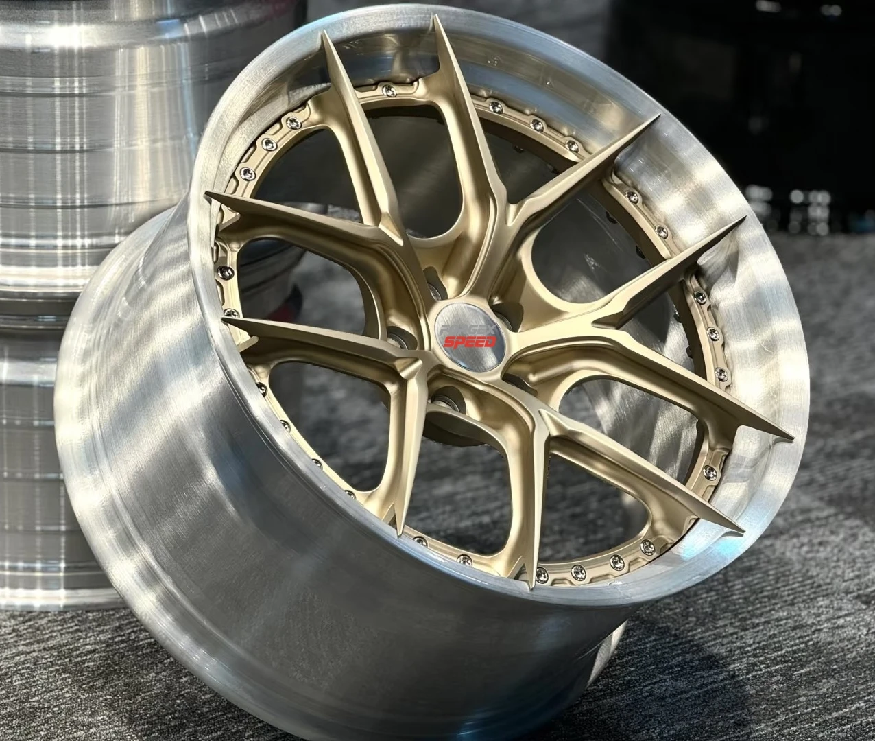 Forgex 2-Piece Forged Rims Custom 20 21 22 Inch 5x112 5x114.3 5x120 5x130 Brushed Aluminum Forged Wheels for M3 G80 M4 C8 GT-R