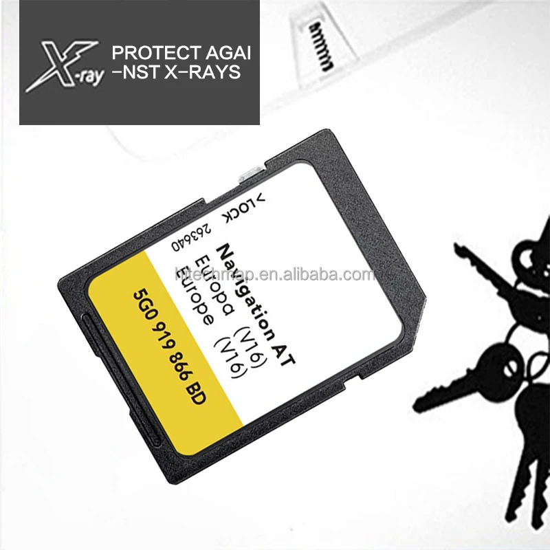 For VW CC POLO  PASSAT GPS Tracking Map Card at Europa 1 V15