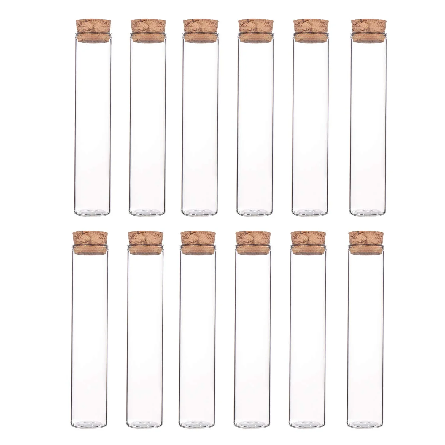 High Quality Glass Test Tube with Cork for Coffee Beans Storage